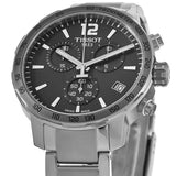  Shop Authentic Tissot Quickster Chronograph Black Dial Silver Steel Strap Watch For Men - T095.417.11.067.00 - Luxxuri