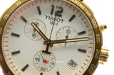  Shop Authentic Tissot Quickster Chronograph White Dial Brown Leather Strap Watch For Men - T095.417.36.037.02 - Luxxuri