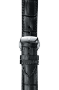 Tissot T Classic Bridgeport Black Dial Black Leather Strap Watch For Women - T097.010.16.058.00