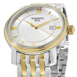  Shop Authentic Tissot T Classic Bridgeport Silver Dial Two Tone Mesh Bracelet Watch For Men - T097.410.22.038.00 - Luxxuri