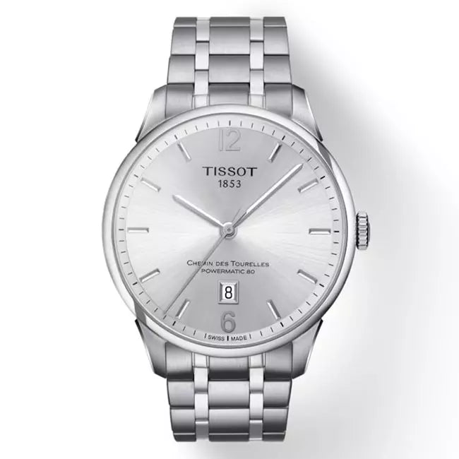  Shop Authentic Tissot Chemin Des Tourelles Powermatic 80 Silver Dial Silver Steel Strap Watch For Men - T099.407.11.037.00 - Luxxuri