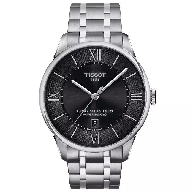  Shop Authentic Tissot Chemin Des Tourelles Powermatic 80 Black Dial Silver Steel Strap Watch For Men - T099.407.11.058.00 - Luxxuri