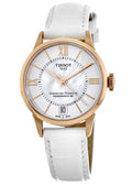  Shop Authentic Tissot Chemin Des Tourelles Powermatic 80 Lady Silver Dial White Leather Strap Watch For Women - T099.207.36.118.00 - Luxxuri