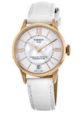  Shop Authentic Tissot Chemin Des Tourelles Powermatic 80 Lady Silver Dial White Leather Strap Watch For Women - T099.207.36.118.00 - Luxxuri