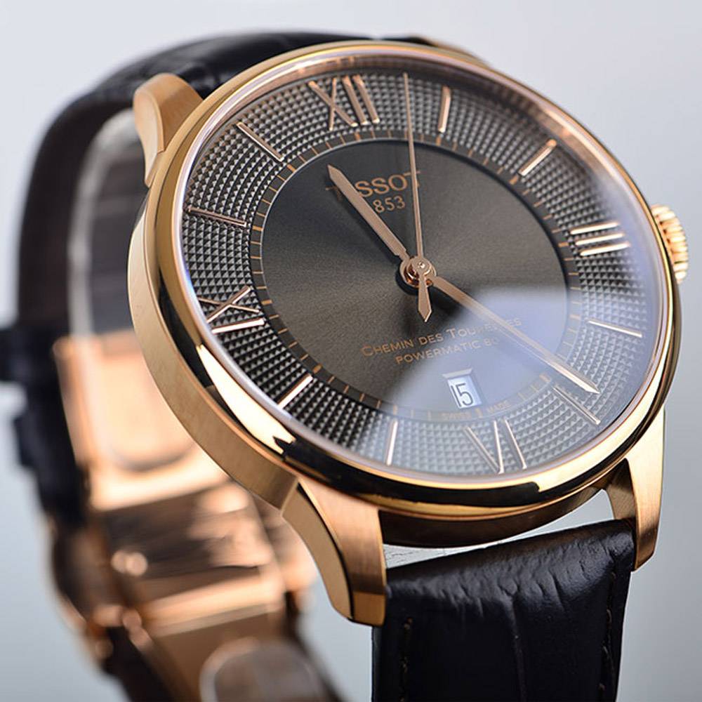  Shop Authentic Tissot Chemin des Tourelles Powermatic 80 Brown Dial Brown Leather Strap Watch for Men - T099.407.36.448.00 - Luxxuri