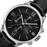  Shop Authentic Tissot T Classic Chemin Des Tourelles Chronograph Black Dial Black Leather Strap Watch For Men - T099.427.16.058.00 - Luxxuri