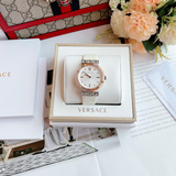  Shop Authentic Versace Greca White Dial White Leather Strap Watch for Women - VELW00120 - Luxxuri