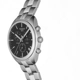  Shop Authentic Tissot T Classic PR 100 Chronograph Black Dial Silver Steel Strap Watch for Men - T101.417.11.051.00 - Luxxuri