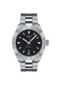 Tissot PR 100 Sport Quartz Black Dial Silver Steel Strap Watch For Men - T101.610.11.051.00