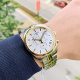  Shop Authentic Tissot T Sport PR 100 Chronograph White Dial Two Tone Steel Strap Watch For Men - T101.417.22.031.00 - Luxxuri