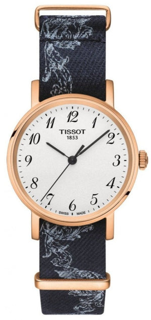  Shop Authentic Tissot T Classic Everytime Small White Dial Blue NATO Strap Watch For Women - T109.210.38.032.00 - Luxxuri