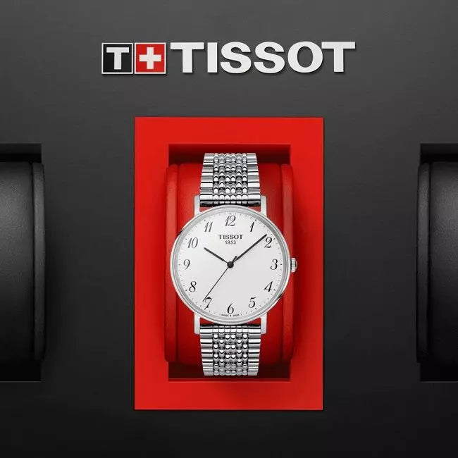 Tissot Everytime Desire Medium Silver Dial Silver Mesh Bracelet Watch For Men - T109.410.11.032.00