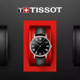  Shop Authentic Tissot Everytime Medium Black Dial Black Leather Strap Watch For Men - T109.410.16.053.00 - Luxxuri