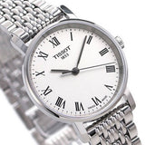  Shop Authentic Tissot T Classic Everytime Small White Dial Silver Mesh Bracelet Watch For Women - T109.210.11.033.00 - Luxxuri