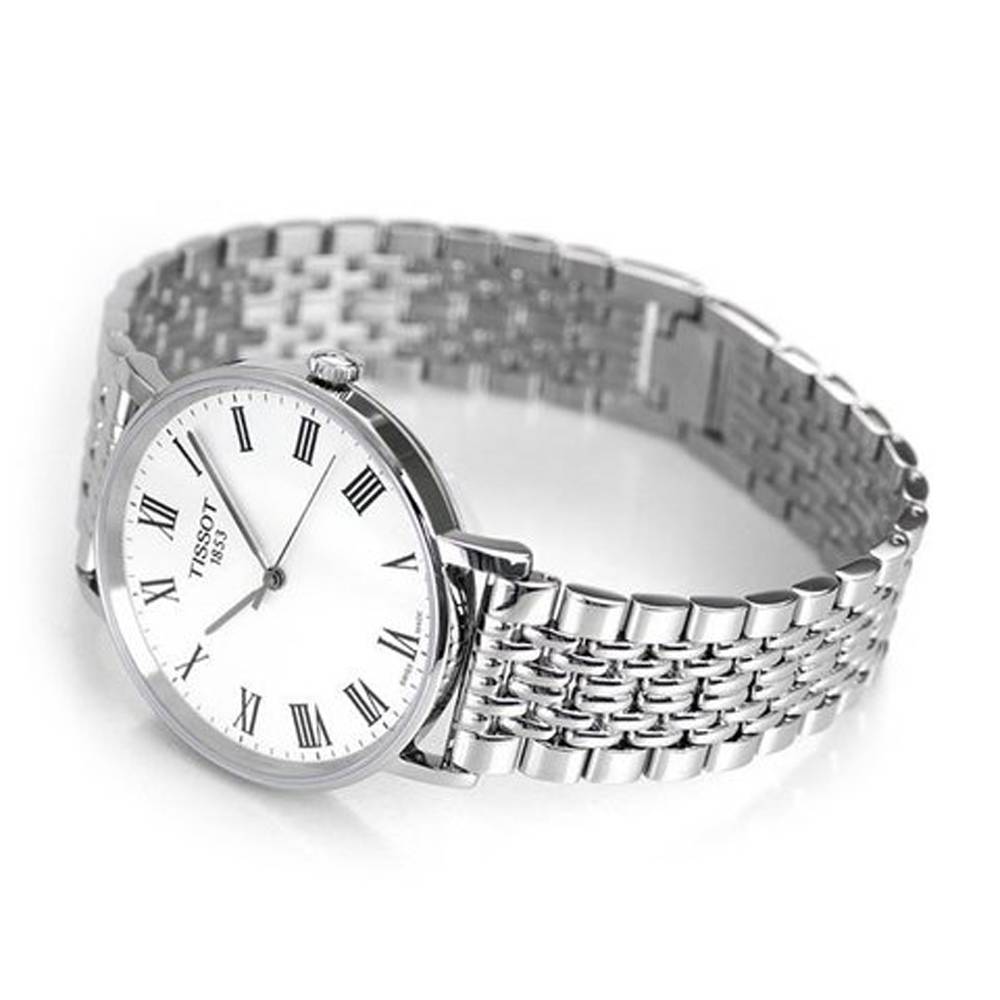  Shop Authentic Tissot T Classic Everytime White Dial Silver Mesh Bracelet Watch For Men - T109.410.11.033.00 - Luxxuri
