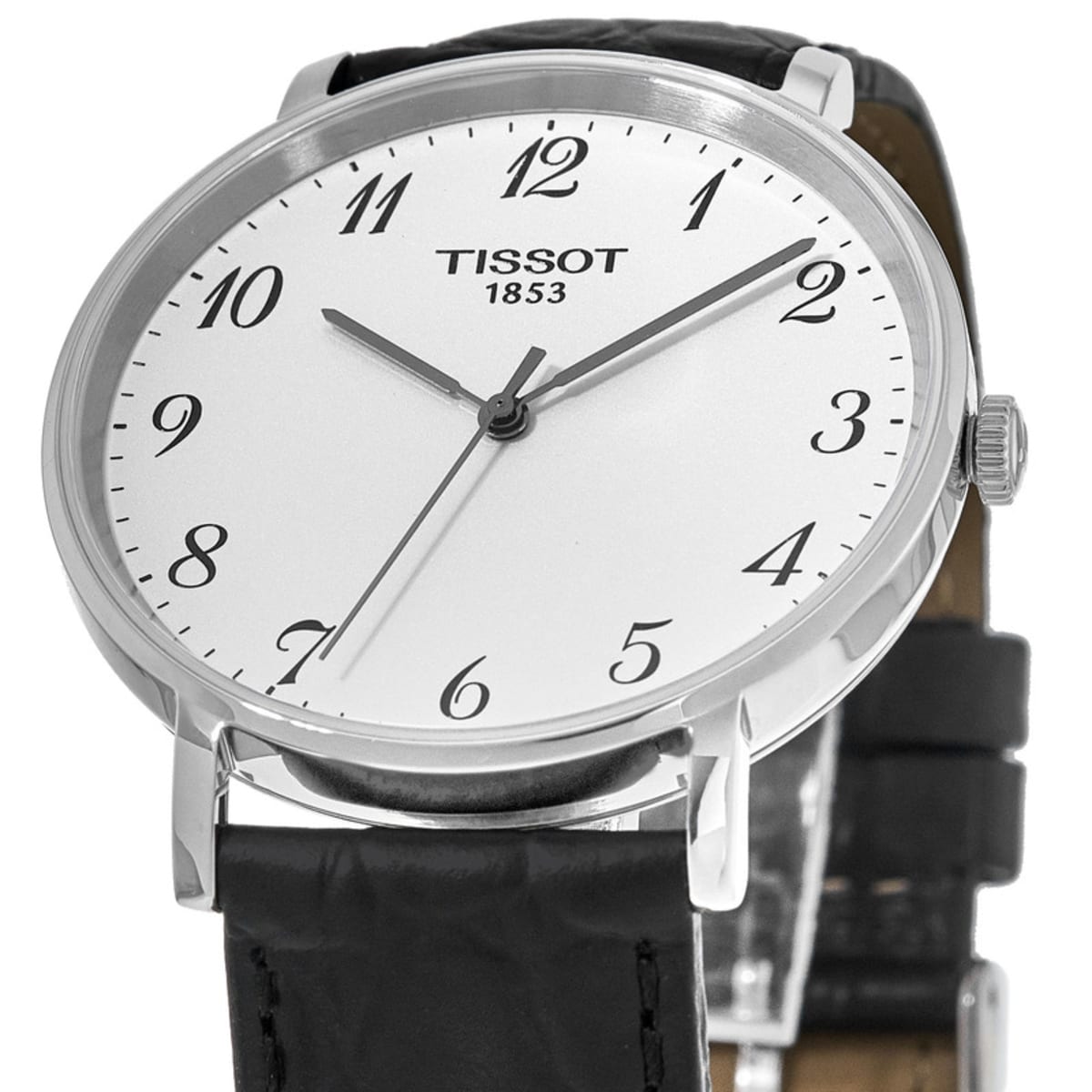  Shop Authentic Tissot Everytime Desire Medium White Dial Black Leather Strap Watch For Men - T109.410.16.032.00 - Luxxuri