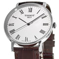  Shop Authentic Tissot T Classic Everytime White Dial Brown Leather Strap Watch For Men - T109.410.16.033.00 - Luxxuri