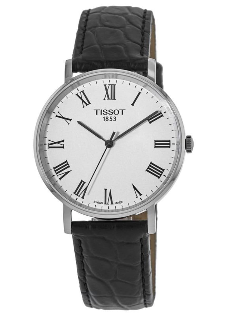  Shop Authentic Tissot Everytime Medium White Dial Black Leather Strap Watch For Men - T109.410.16.033.01 - Luxxuri