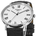  Shop Authentic Tissot Everytime Medium White Dial Black Leather Strap Watch For Men - T109.410.16.033.01 - Luxxuri