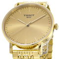  Shop Authentic Tissot T Classic Everytime Medium Gold Dial Gold Mesh Bracelet Watch For Men - T109.410.33.021.00 - Luxxuri