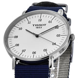  Shop Authentic Tissot T Classic Everytime Large White Dial Blue NATO Strap Watch For Men - T109.610.17.037.00 - Luxxuri