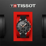  Shop Authentic Tissot T Race Cycling Chronograph Black Dial Black Rubber Strap Watch For Men - T111.417.37.441.07 - Luxxuri