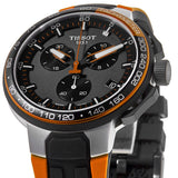  Shop Authentic Tissot T Race Cycling Chronograph Black Dial Two Tone Rubber Strap Watch For Men - T111.417.37.441.04 - Luxxuri