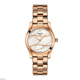 Shop Authentic Tissot T Wave T Lady Mother of Pearl Dial Rose Gold Steel Strap Watch For Women - T112.210.33.111.00 - Luxxuri