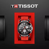  Shop Authentic Tissot T Race Chronograph Black Dial Red Silicone Strap Watch For Men - T115.417.27.051.00 - Luxxuri