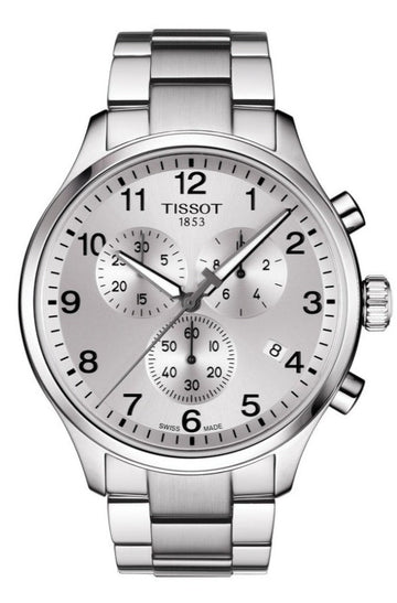  Shop Authentic Tissot Chrono XL Classic Silver Dial Silver Steel Strap Watch For Men - T116.617.11.037.00 - Luxxuri