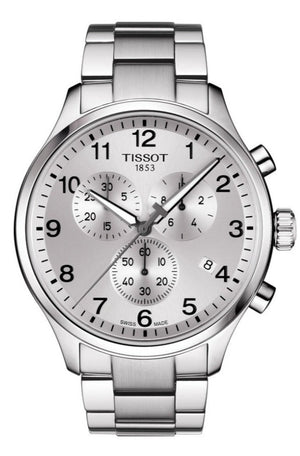  Shop Authentic Tissot Chrono XL Classic Silver Dial Silver Steel Strap Watch For Men - T116.617.11.037.00 - Luxxuri
