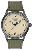  Shop Authentic Tissot T Sport Chrono XL Beige Dial Khakhi Green Nylon Strap Watch for Men - T116.617.33.267.00 - Luxxuri
