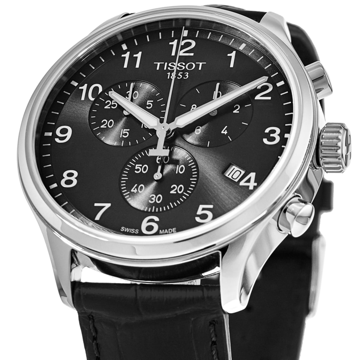  Shop Authentic Tissot Chrono XL Classic Black Dial Black Leather Strap Watch For Men - T116.617.16.057.00 - Luxxuri