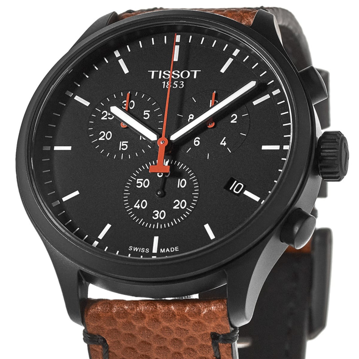  Shop Authentic Tissot Chrono XL NBA Special Edition Black Dial Brown Leather Strap Watch for Men - T116.617.36.051.12 - Luxxuri