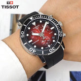  Shop Authentic Tissot Seastar 1000 Chronograph Red Dial Black Rubber Strap Watch For Men - T120.417.17.421.00 - Luxxuri