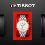  Shop Authentic Tissot Carson Premium Chronograph White Dial Two Tone Steel Strap Watch For Men - T122.417.22.011.00 - Luxxuri
