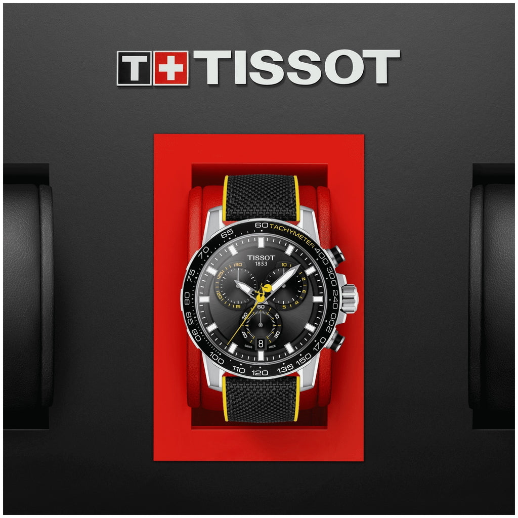  Shop Authentic Tissot T Sport Supersport Chrono Tour De France Black Dial Black Nylon Strap Watch for Men - T125.617.17.051.00 - Luxxuri
