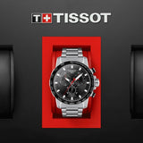 Shop Authentic Tissot Supersport Chrono Black Dial Silver Steel Strap Watch For Men - T125.617.11.051.00 - Luxxuri