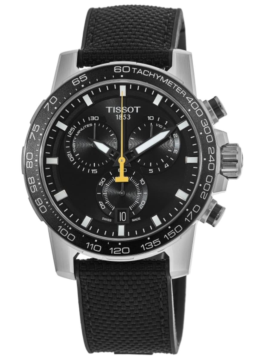  Shop Authentic Tissot Supersport Chrono Black Dial Black Nylon Strap Watch for Men - T125.617.17.051.02 - Luxxuri
