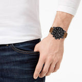  Shop Authentic Tissot Supersport Chrono Black Dial Brown Leather Strap Watch for Men - T125.617.36.051.01 - Luxxuri