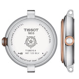  Shop Authentic Tissot Bellissima Lady Small Mother of Pearl Dial Two Tone Steel Strap Watch For Women - T126.010.22.013.01 - Luxxuri