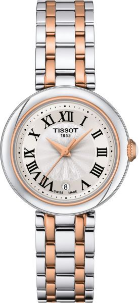  Shop Authentic Tissot Bellissima Lady Small Mother of Pearl Dial Two Tone Steel Strap Watch For Women - T126.010.22.013.01 - Luxxuri