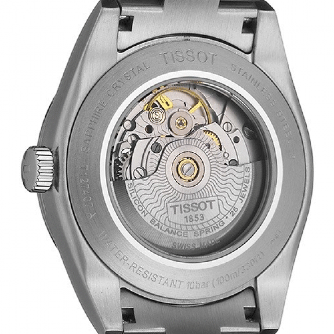  Shop Authentic Tissot Gentleman Powermatic 80 Silicium Green Dial Silver Steel Strap Watch For Men - T127.407.11.091.01 - Luxxuri