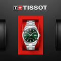  Shop Authentic Tissot Gentleman Powermatic 80 Silicium Green Dial Silver Steel Strap Watch For Men - T127.407.11.091.01 - Luxxuri