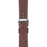  Shop Authentic Tissot Gentleman Powermatic 80 Silicium Silver Dial Brown Leather Strap Watch For Men - T127.407.16.031.00 - Luxxuri