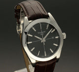  Shop Authentic Tissot Gentlemen Black Dial Brown Leather Strap Watch for Men - T127.410.16.051.01 - Luxxuri