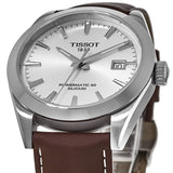  Shop Authentic Tissot Gentleman Powermatic 80 Silicium Silver Dial Brown Leather Strap Watch For Men - T127.407.16.031.00 - Luxxuri