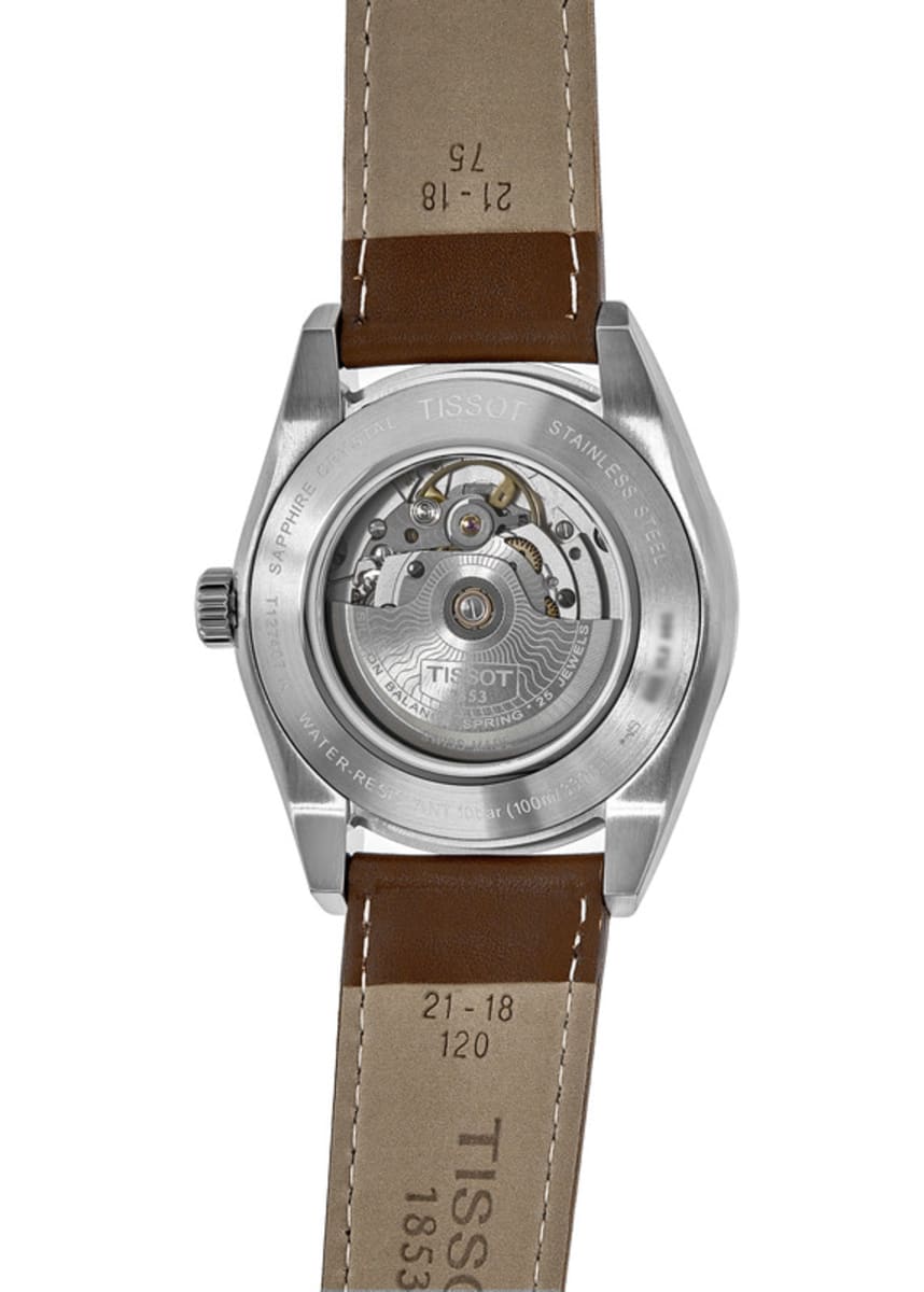  Shop Authentic Tissot Gentleman Powermatic 80 Silicium Blue Dial Brown Leather Strap Watch For Men - T127.407.16.041.00 - Luxxuri