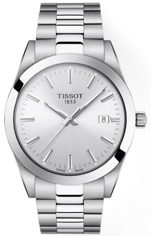  Shop Authentic Tissot Gentleman Silver Dial Silver Steel Strap Watch For Men - T127.410.11.031.00 - Luxxuri