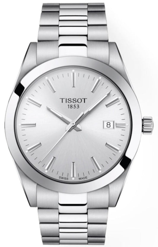  Shop Authentic Tissot Gentleman Silver Dial Silver Steel Strap Watch For Men - T127.410.11.031.00 - Luxxuri